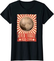 Vintage Never Forget Pluto - UDSSR Space Graphic Poster T-Shirt