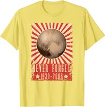 Vintage Never Forget Pluto - UDSSR Space Graphic Poster T-Shirt