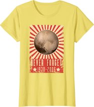 Vintage Never Forget Pluto - UDSSR Space Graphic Poster T-Shirt