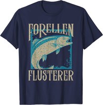Herren Forellen Flüsterer Angler Fischer Angeln Fischen Angel Fisch T-Shirt