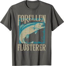 Herren Forellen Flüsterer Angler Fischer Angeln Fischen Angel Fisch T-Shirt