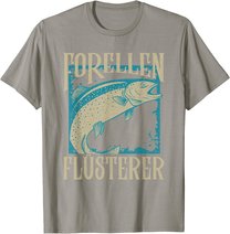 Herren Forellen Flüsterer Angler Fischer Angeln Fischen Angel Fisch T-Shirt