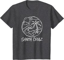 Santa Cruz California Surfing Surfer vintage retro T-Shirt