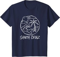 Santa Cruz California Surfing Surfer vintage retro T-Shirt