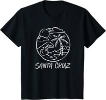 Santa Cruz California Surfing Surfer vintage retro T-Shirt