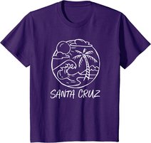 Santa Cruz California Surfing Surfer vintage retro T-Shirt