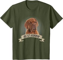 Dogue de Bordeaux Bester Freund Hundeportrait T-Shirt