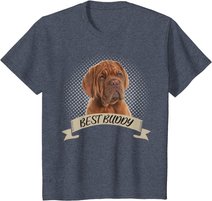 Dogue de Bordeaux Bester Freund Hundeportrait T-Shirt