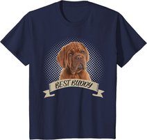 Dogue de Bordeaux Bester Freund Hundeportrait T-Shirt