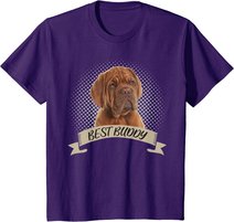 Dogue de Bordeaux Bester Freund Hundeportrait T-Shirt