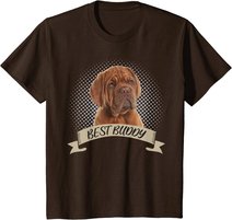 Dogue de Bordeaux Bester Freund Hundeportrait T-Shirt