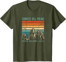 Torres del Paine | Retro Chile Berg | Anden | Mountains T-Shirt