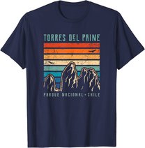 Torres del Paine | Retro Chile Berg | Anden | Mountains T-Shirt
