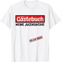 Jugendweihe Junge Mädchen Gästebuch Konfirmation Geschenk T-Shirt