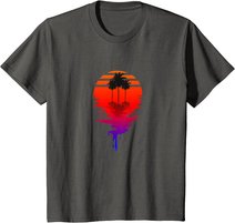 Synthwave Retro Nostalgie Sonne 90er Vaporwave Outrun T-Shirt