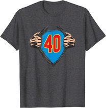 Superhelden Geschenke zum 40 Geburtstag - 40 T-Shirt