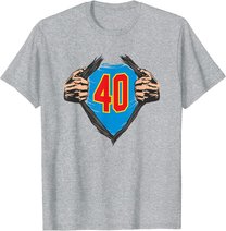 Superhelden Geschenke zum 40 Geburtstag - 40 T-Shirt
