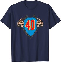 Superhelden Geschenke zum 40 Geburtstag - 40 T-Shirt