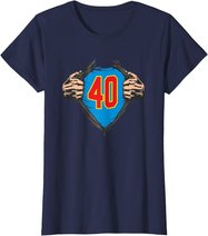 Superhelden Geschenke zum 40 Geburtstag - 40 T-Shirt