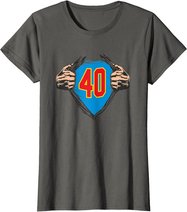 Superhelden Geschenke zum 40 Geburtstag - 40 T-Shirt