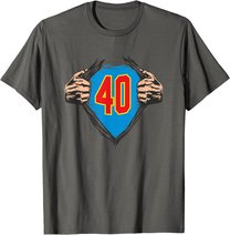Superhelden Geschenke zum 40 Geburtstag - 40 T-Shirt