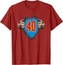 Superhelden Geschenke zum 40 Geburtstag - 40 T-Shirt