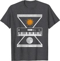 Okkulte Synthesizer Sonne Mond T-Shirt
