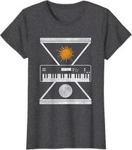 Okkulte Synthesizer Sonne Mond T-Shirt