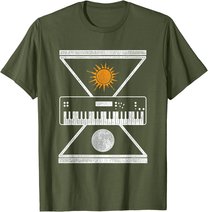 Okkulte Synthesizer Sonne Mond T-Shirt
