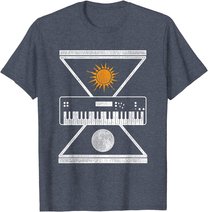 Okkulte Synthesizer Sonne Mond T-Shirt