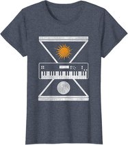 Okkulte Synthesizer Sonne Mond T-Shirt