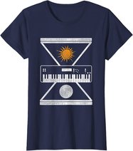 Okkulte Synthesizer Sonne Mond T-Shirt