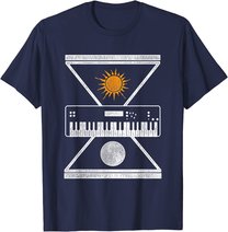 Okkulte Synthesizer Sonne Mond T-Shirt