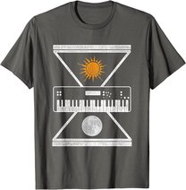 Okkulte Synthesizer Sonne Mond T-Shirt