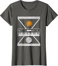Okkulte Synthesizer Sonne Mond T-Shirt