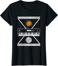 Okkulte Synthesizer Sonne Mond T-Shirt