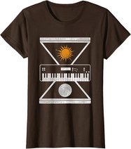 Okkulte Synthesizer Sonne Mond T-Shirt