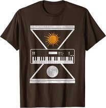 Okkulte Synthesizer Sonne Mond T-Shirt