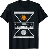 Okkulte Synthesizer Sonne Mond T-Shirt