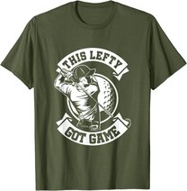 Herren Linkshänder Spieler Golf Spieler Lefty Golfspieler Geschenk T-Shirt