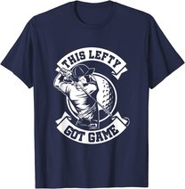 Herren Linkshänder Spieler Golf Spieler Lefty Golfspieler Geschenk T-Shirt