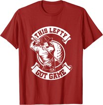 Herren Linkshänder Spieler Golf Spieler Lefty Golfspieler Geschenk T-Shirt