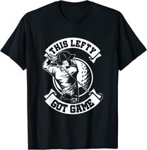 Herren Linkshänder Spieler Golf Spieler Lefty Golfspieler Geschenk T-Shirt
