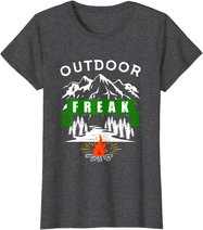 Camping Shirt, Wandern, Natur, Berge, Lustiges Outdoor Freak T-Shirt