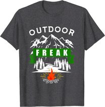 Camping Shirt, Wandern, Natur, Berge, Lustiges Outdoor Freak T-Shirt