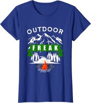 Camping Shirt, Wandern, Natur, Berge, Lustiges Outdoor Freak T-Shirt