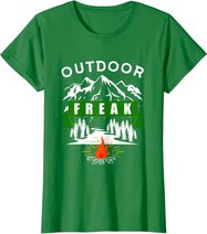 Camping Shirt, Wandern, Natur, Berge, Lustiges Outdoor Freak T-Shirt