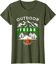 Camping Shirt, Wandern, Natur, Berge, Lustiges Outdoor Freak T-Shirt