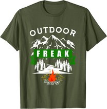 Camping Shirt, Wandern, Natur, Berge, Lustiges Outdoor Freak T-Shirt