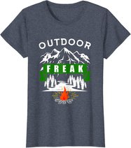 Camping Shirt, Wandern, Natur, Berge, Lustiges Outdoor Freak T-Shirt